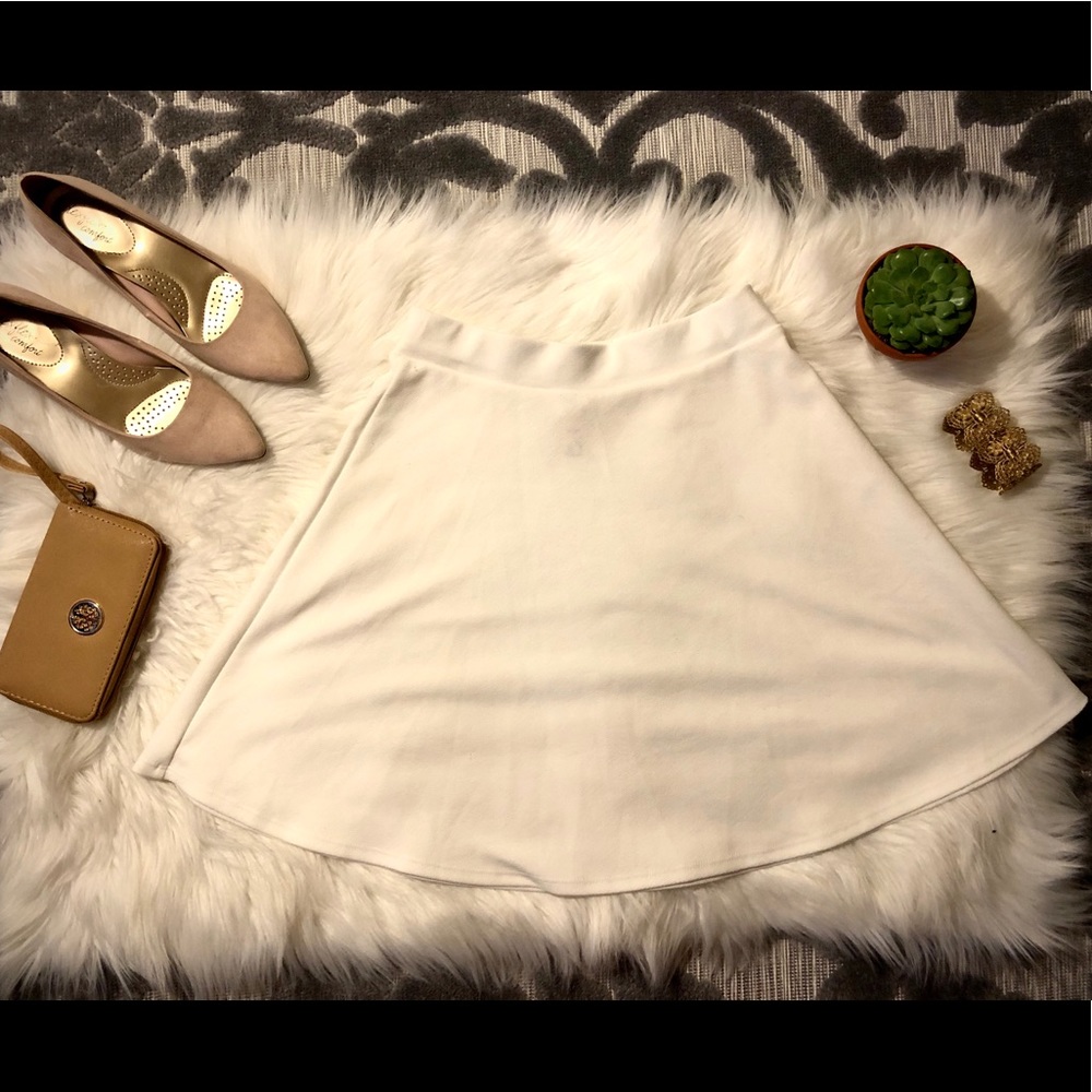 White Skater Skirt